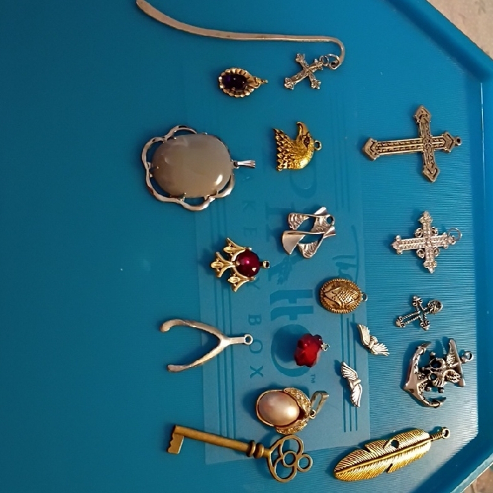 Assorted Silver and Gold Charms